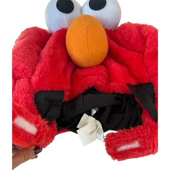 Officially Licensed Sesame Street Elmo Large Plush Adult Over the Head Mask - Picture 3 of 7
